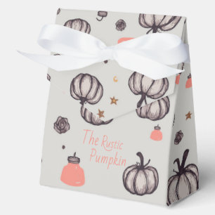 Der rustikale Kürbis (grau) Geschenkschachtel