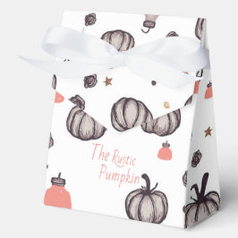 Der rustikale Kürbis (weiß) Geschenkschachtel