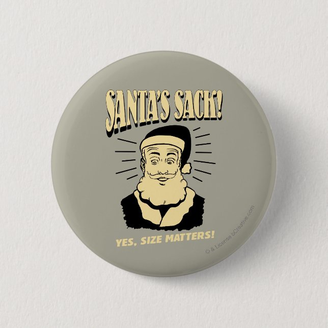 Der Sack des Weihnachtsmanns: Ja, Größe ist wichti Button (Vorderseite)