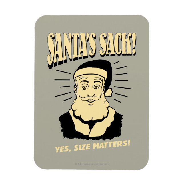 Der Sack des Weihnachtsmanns: Ja, Größe ist wichti Magnet (Vertikal)