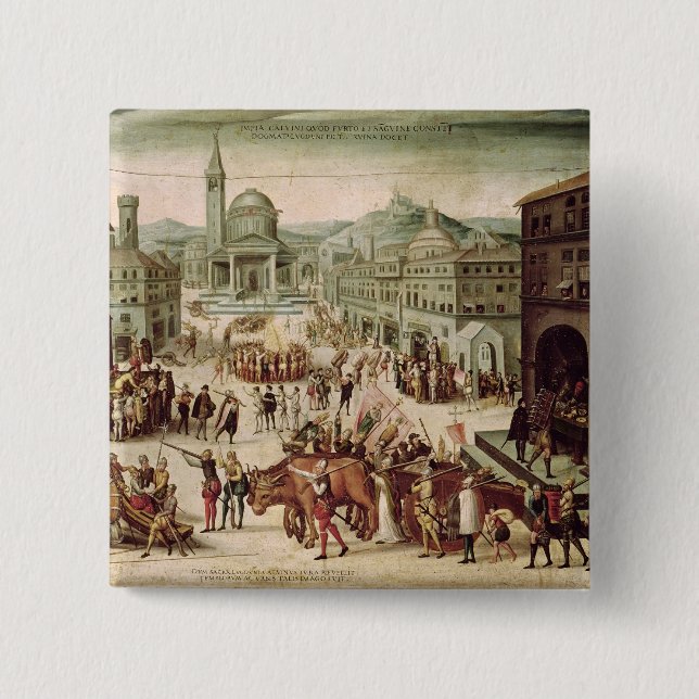 Der Sack von Lyon durch das Baron-DES Adrets Button (Vorderseite)
