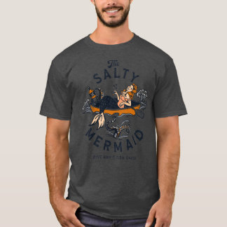 Der salzige Meerjungfrau-Bar-Fischhahn Cool Ret T-Shirt