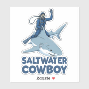 Der Salzwassercowboy Aufkleber
