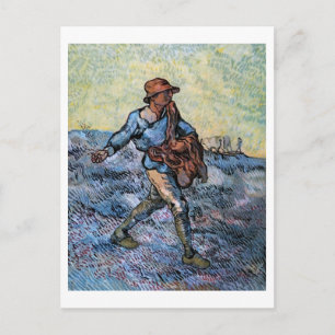 Der Sämann (nach Millet), Van Gogh Fine Art Postkarte