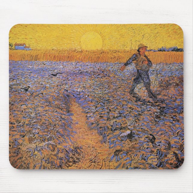 Der Sämann von Vincent van Gogh Mousepad (Vorne)
