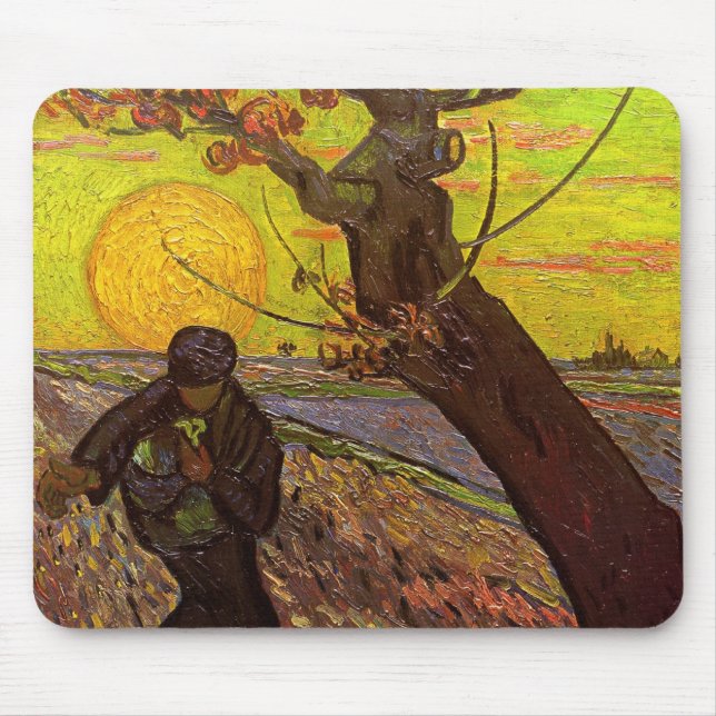 Der Sämann von Vincent van Gogh Mousepad (Vorne)