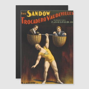 Der Sandow Eugen Sandow Vaudeville Kraftsportler Magnetkarte