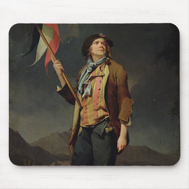 Der Sänger Chenard, als a Ohne-Culotte, 1792 Mousepad (Vorne)