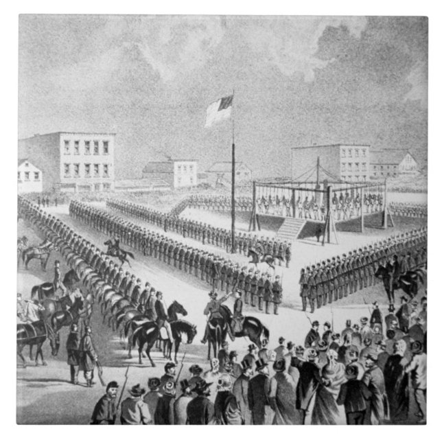 Der Santee Sioux Aufstieg, Mankato, Minnesota, 186 Fliese (Vorderseite)