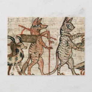 Der Satirepapyrus Postkarte