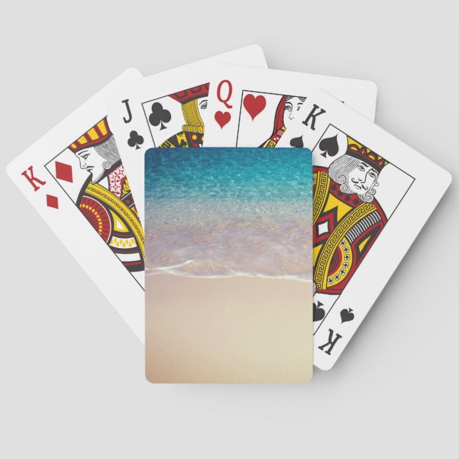 Der saubere Strand Spielkarten (Rückseite)