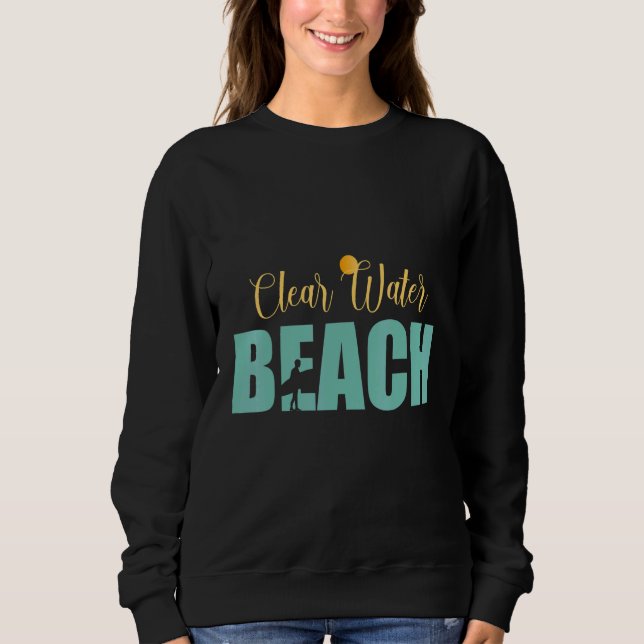 Der saubere Strand Sweatshirt (Vorderseite)
