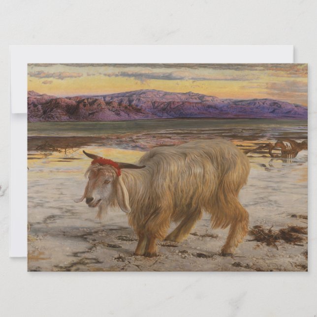 Der Scapegoat (von William Holman Hunt) Karte (Vorderseite)
