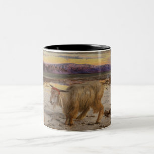 Der Scapegoat (von William Holman Hunt) Zweifarbige Tasse