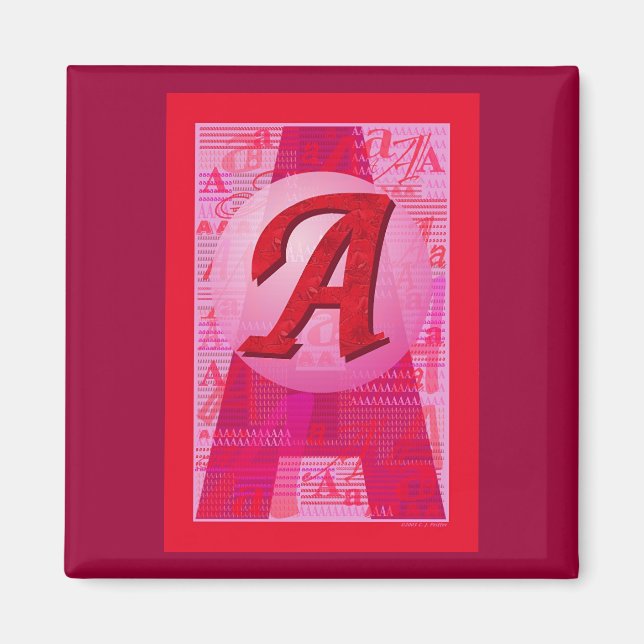 "Der Scarlet Letter" Magnet (Vorne)