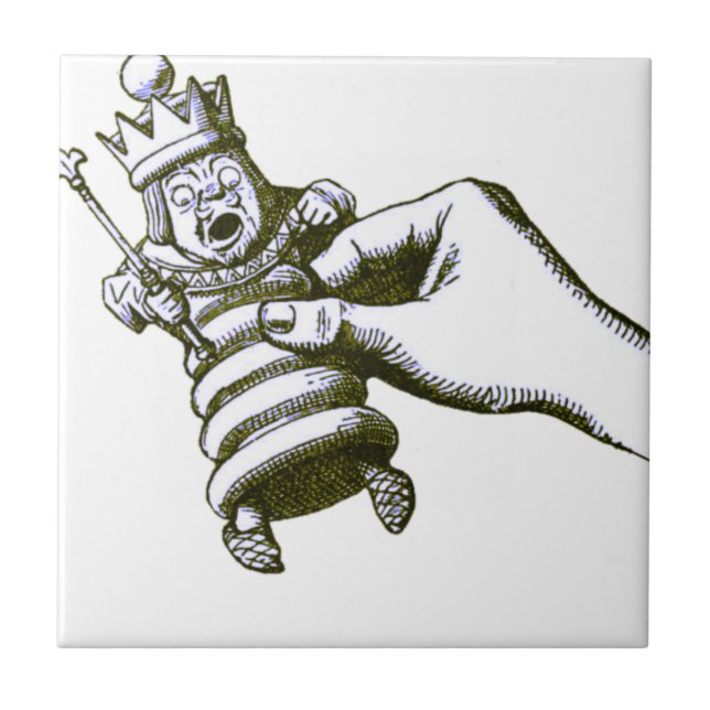 Der Schach-König Tenniel Fliese (Vorderseite)