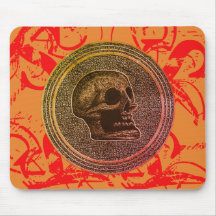 Der Schädel! (Circle Design) 2018 Orange Red