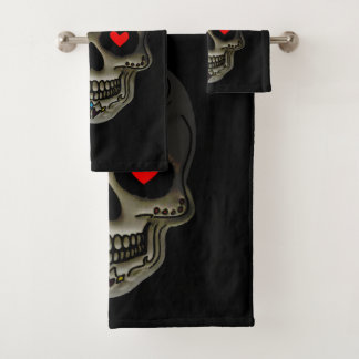 Der Schädel der Liebe Badhandtuch Set