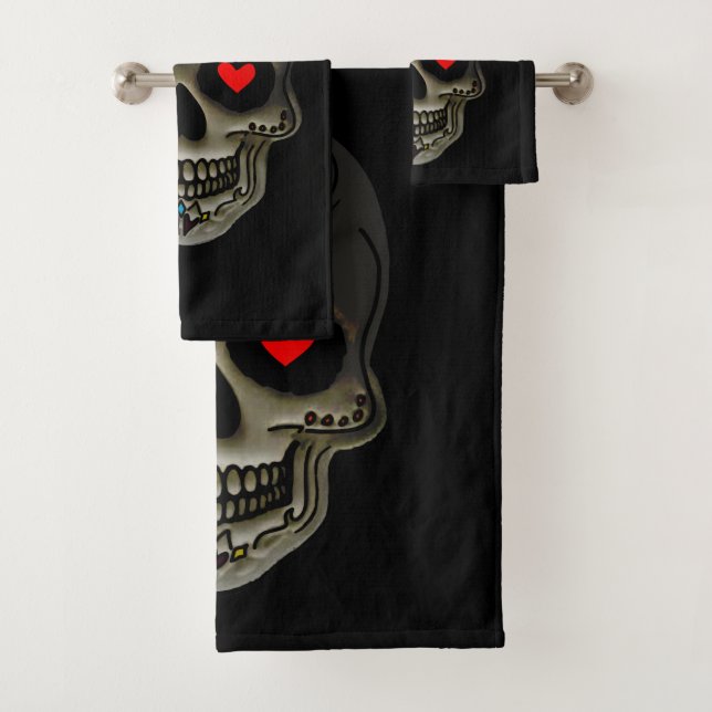 Der Schädel der Liebe Badhandtuch Set (Insitu)