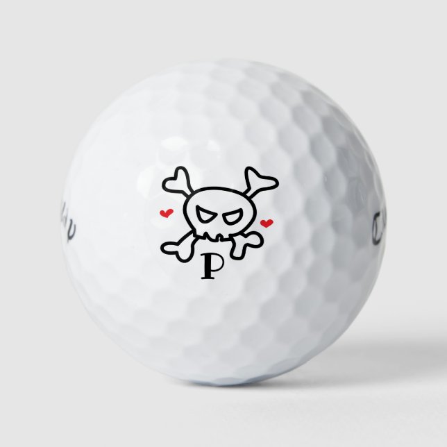 Der Schädel des Prinzen mit dem Anfang Golfball (Vorderseite)