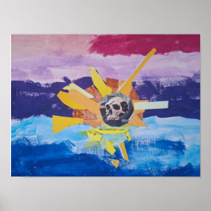 Der Schädel im Sonnenmeer Poster