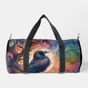 Der Schädelbaum des Lebens Mandala Pagan Duffle Bag