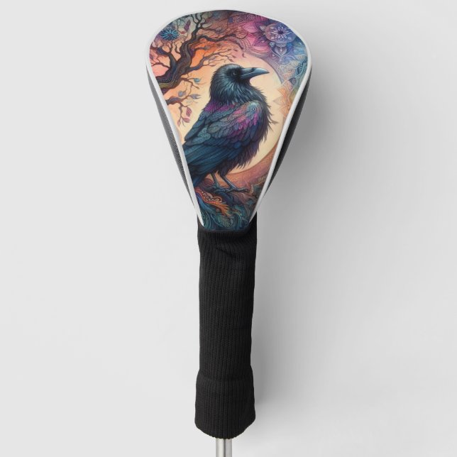 Der Schädelbaum des Lebens Mandala Pagan Golf Headcover (Vorderseite)