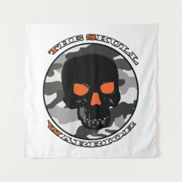 Der Schädelkrieger Wandteppich