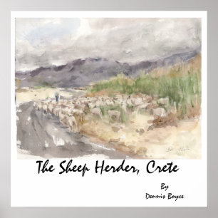 Der Schaf-Hirte, Kreta… Poster