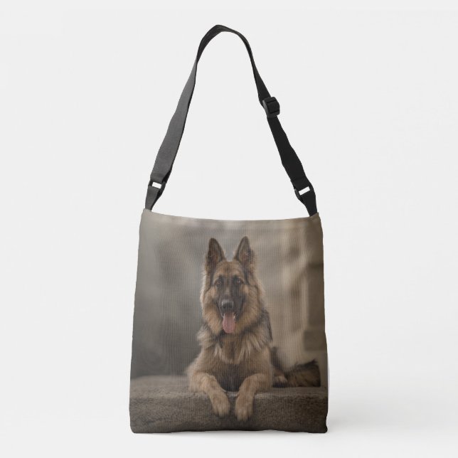 Der Schäferhund Tragetaschen Mit Langen Trägern (Rückseite)