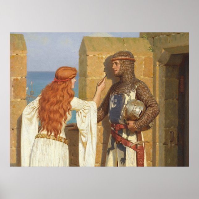 Der Schatten. 1909 von Edmund Leighton Poster (Vorne)