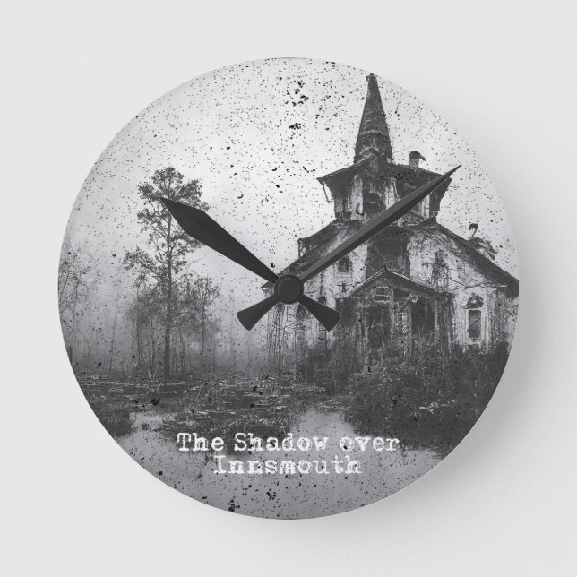 Der Schatten über Innsmouth Lovecraft Cthulhu Myth Runde Wanduhr (Vorderseite)