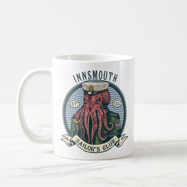 Der Schatten über Innsmouth Lovecraft Cthulhu Sail Kaffeetasse (Links)