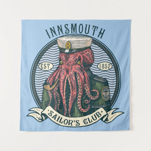 Der Schatten über Innsmouth Lovecraft Cthulhu Sail Wandteppich (Vorderseite)