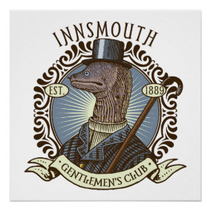 Der Schatten über Innsmouth Lovecraft Gentleman Poster