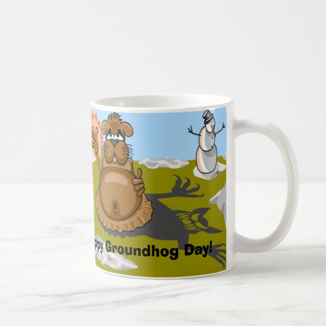 Der Schatten weiß Kaffeetasse (Rechts)
