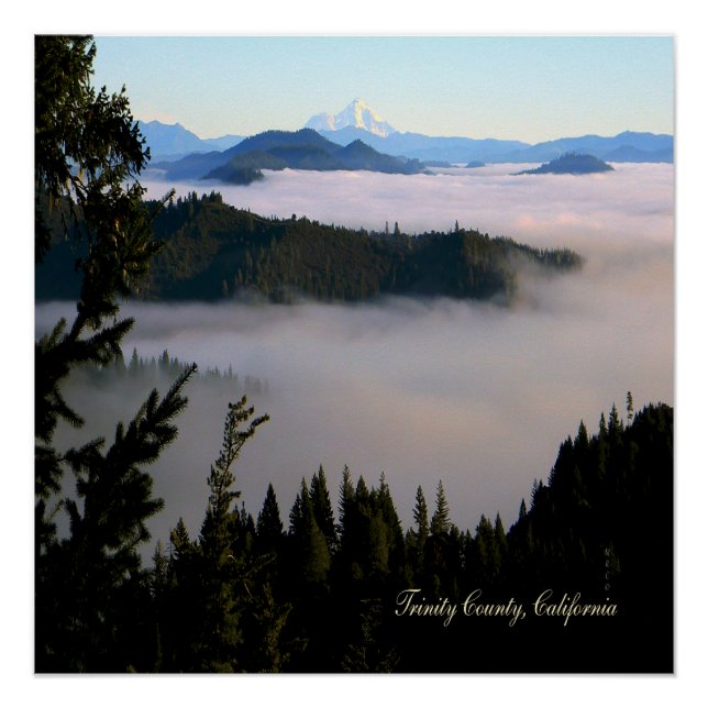 Der Schattensee am Nebel vorbei.... Poster (Vorderseite)