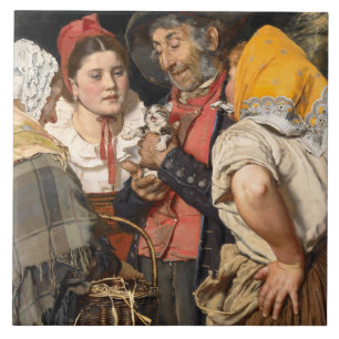 Der Schatz des alten Mannes (Die Katze) (von Karl  Fliese