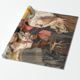 Der Schatz des alten Mannes (Die Katze) (von Karl  Geschenkpapier