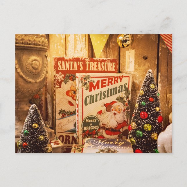 Der Schatz des Weihnachtsmanns Postkarte (Vorderseite)