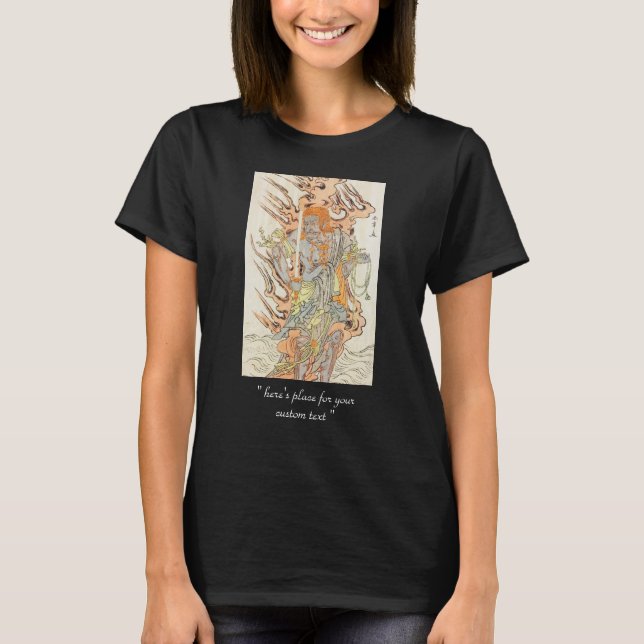 Der Schauspieler Ichikawa Danjuro V als Steinbild T-Shirt (Vorderseite)