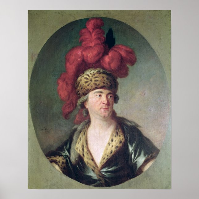Der Schauspieler Lekain in der Rolle von Dschingis Poster (Vorne)