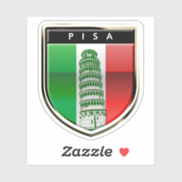 Der schiefe Turm des Pisa-Sticker Aufkleber