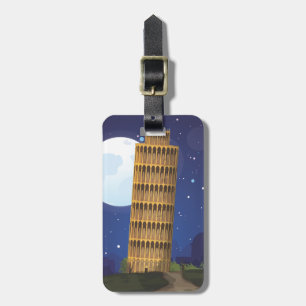 Der schiefe Turm von Pisa Gepäckanhänger