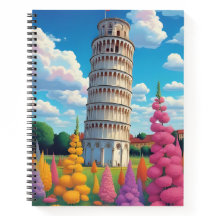 Der schiefe Turm von Pisa im Frühling