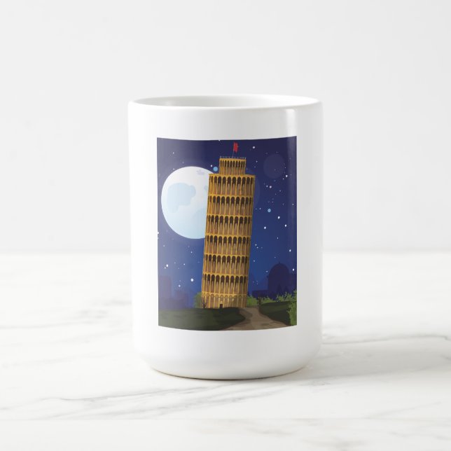 Der Schiefe Turm von Pisa Kaffeetasse (Mittel)