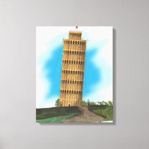 Der schiefe Turm von Pisa Leinwanddruck