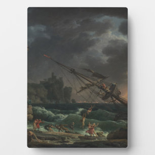 Der Schiffbruch von Claude-Joseph Vernet Fotoplatte