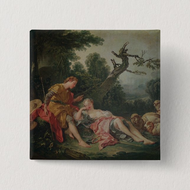 Der schlafende Shepherdess Button (Vorderseite)