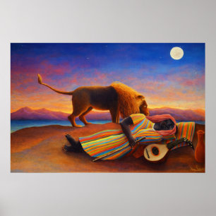 Der schlafende Zigeuner von Henri Rousseau Poster
